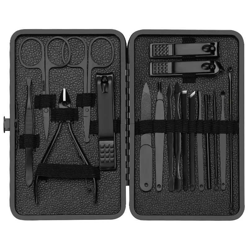 4/7/10/12/16/18 Pcs Manicure Cutters Nail Clipper Set Household Stainless Steel Ear Spoon Nail Clippers Pedicure Nail ScissorsXJ250116