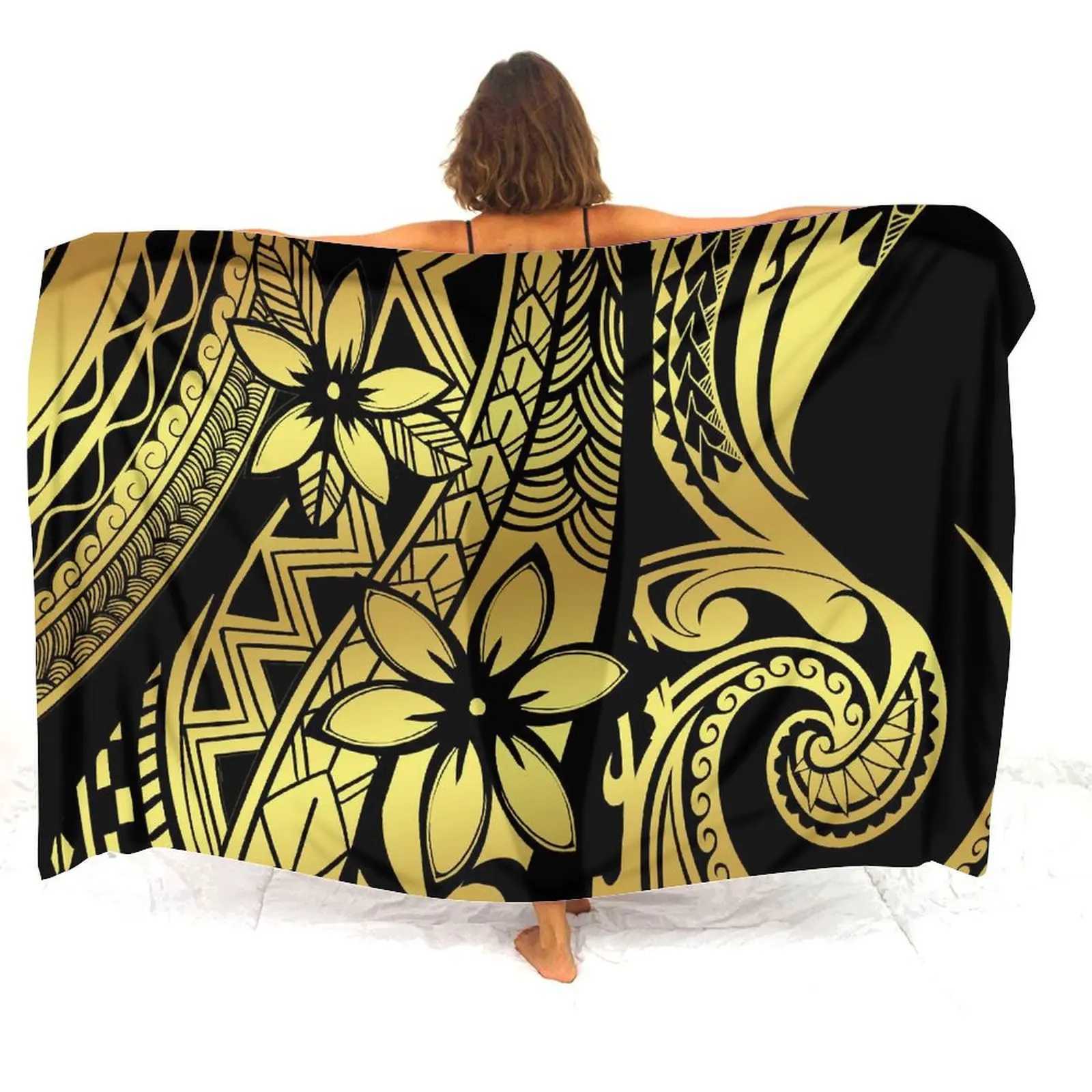 Customized beach jacket for women soft and comfortable summer cool sarong beach Polynesian party sexy jacket customization W250120
