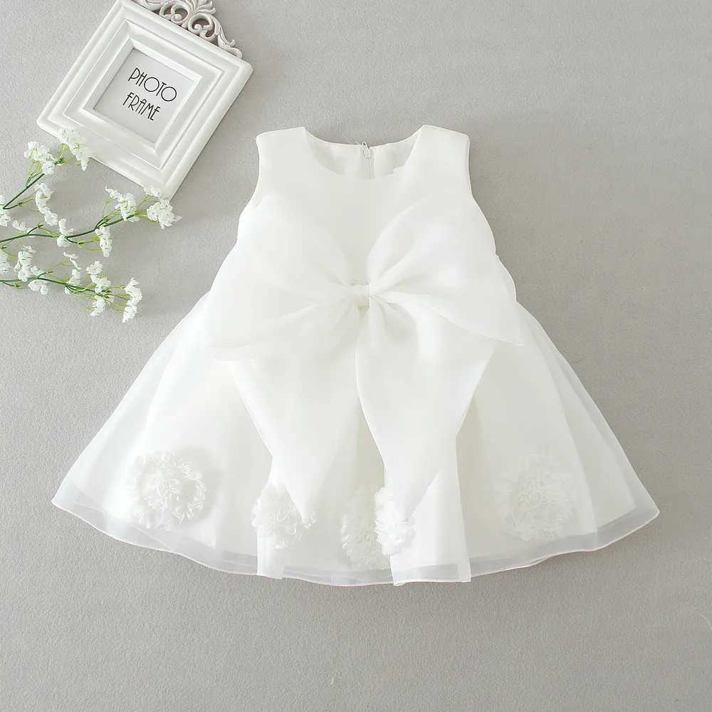 Baby Girl Princess Dress Bridal Dress Wedding Girl Baptist Dress Birthday Vest 3M-10 Years X250203