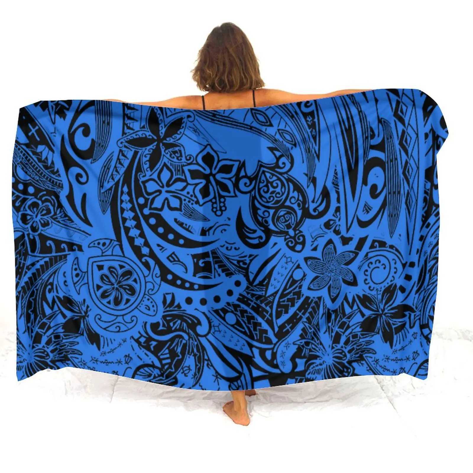 Haiti Samoa Fiji Islands Ladies Sarong Polynesian Pattern Custom Ladies Soft Elegant Shl Factory Direct Free Shipping W250120