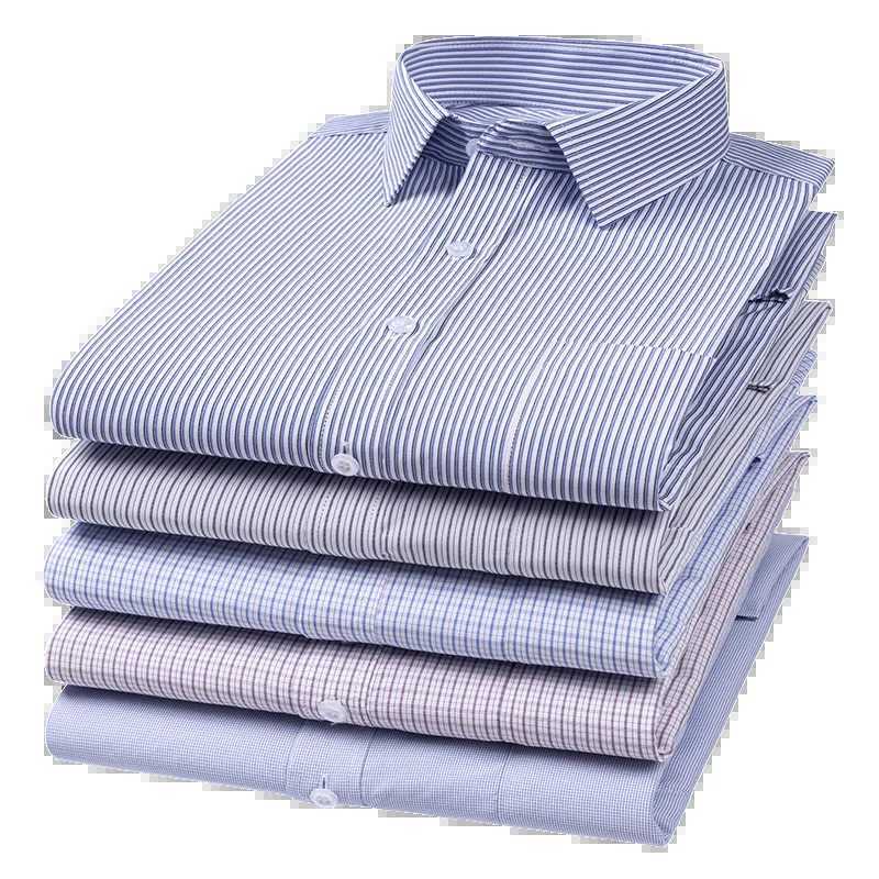 65%cotton plain shirts for men slim fit formal shirt white vintage designer clothing soft office long-sleeve tops New in shirtXJ250121