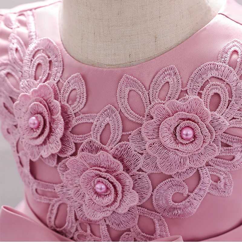 Newborn 1 Year Birthday Dress For Baby Girl Clothes Flower Christening Princess Dress Girls Party Ceremony Gown Infant Dresses X250203