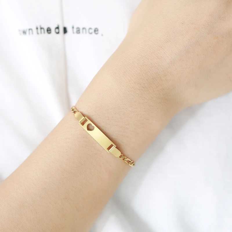 Custom Engrave Name Birth Date BraceletsPersonal Birthday Gift to Little Boy GirlsStainless Steel Bracelet W250121