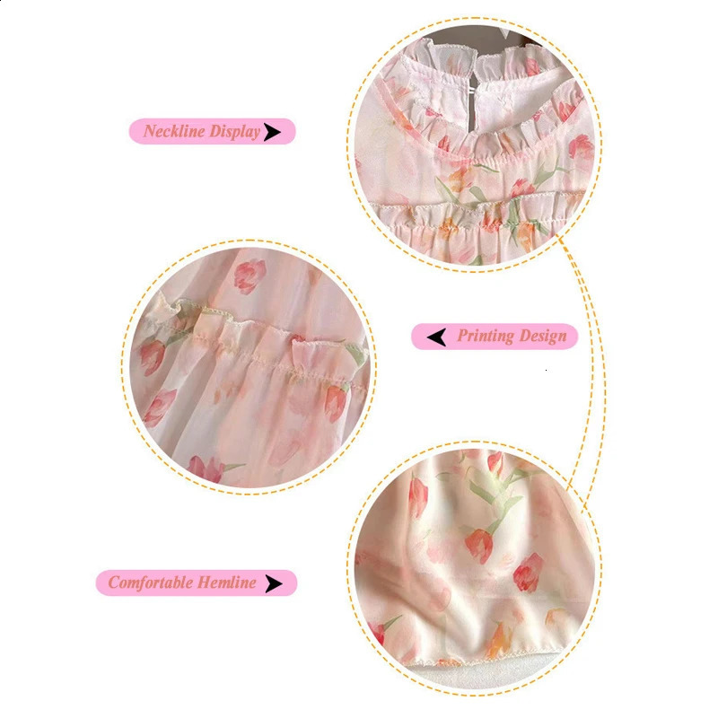 Humor Bear Girls Clothing Fairy Lace Tulip Sweet Princess Cake Dress Party Show Childrens Costume 250117