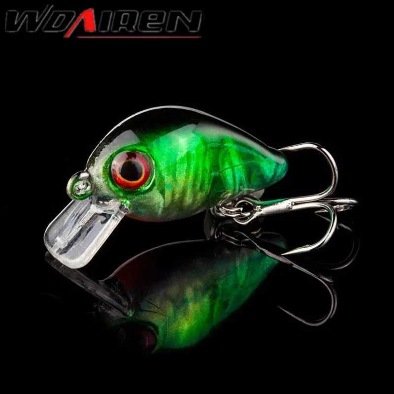 1 Pc 3cm 1.8g Crazy Crank Bait Floating Artificial Wobblers Sinking Pesca Crankbait Trout Bass Japan Carp Fishing TackleXJ250122