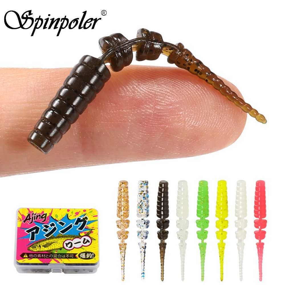 Spinpoler 20pc Light Game Ajing Fishing Lure Jointed Soft Bait Rockfish Ocean Rock Bait Silicone Swimbait Tackle Isca Esca PescaXJ250122