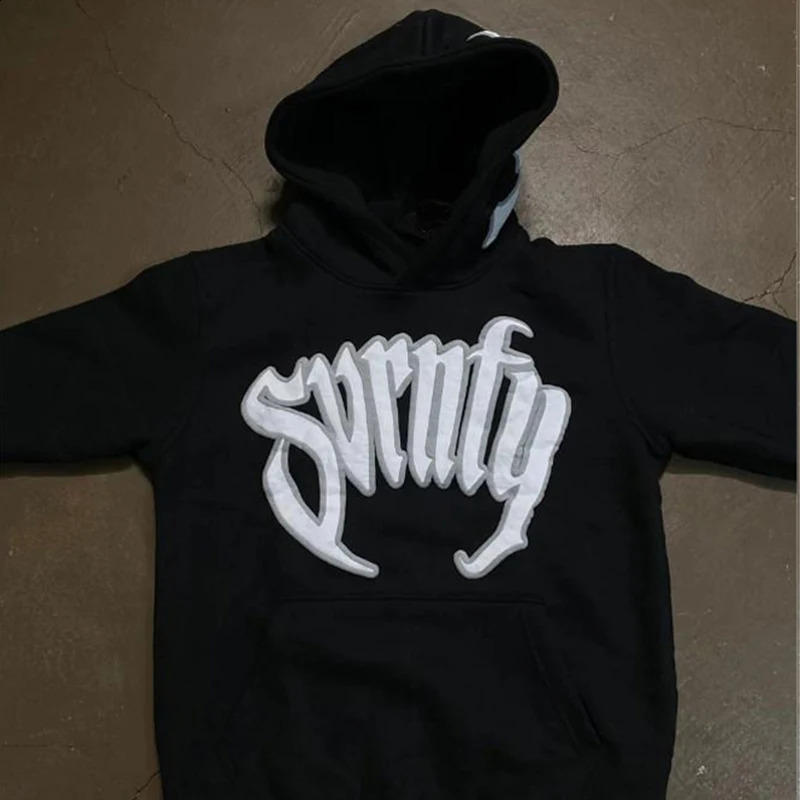American Fashion Cross Pattern Printed Sweatshirt Hoodie Street Retro Womens Men Top Super Large Y2K Hoodie Pullover 250117
