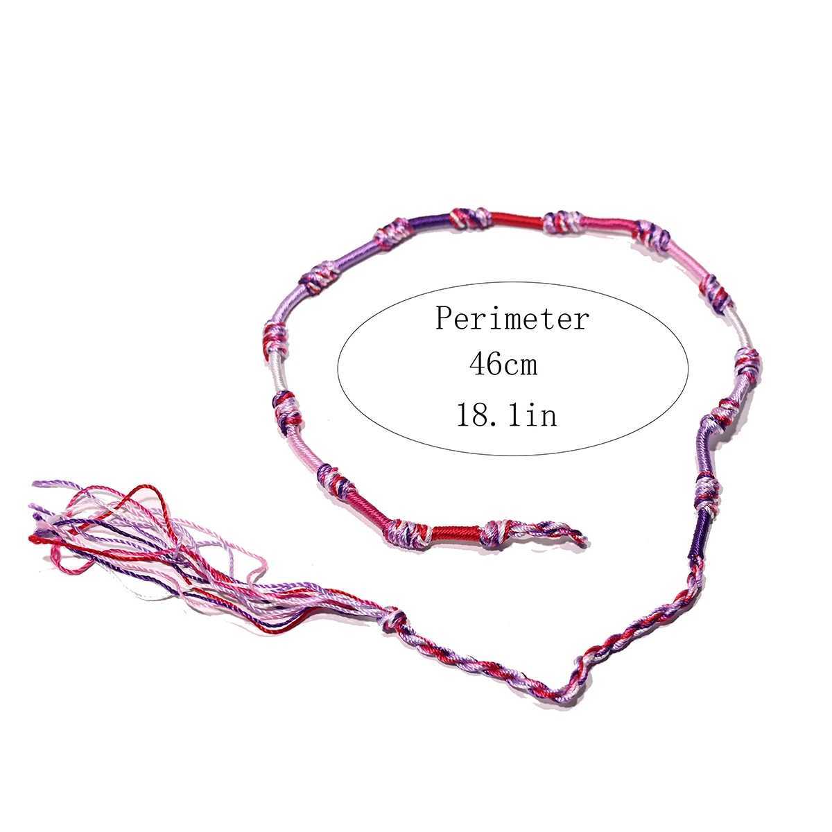 Summer Beach Woven Rope Tassel Anklet For Girl Fashion Beautiful Bohemia Bracelets Anklet Jewelry For WomenXJ250121