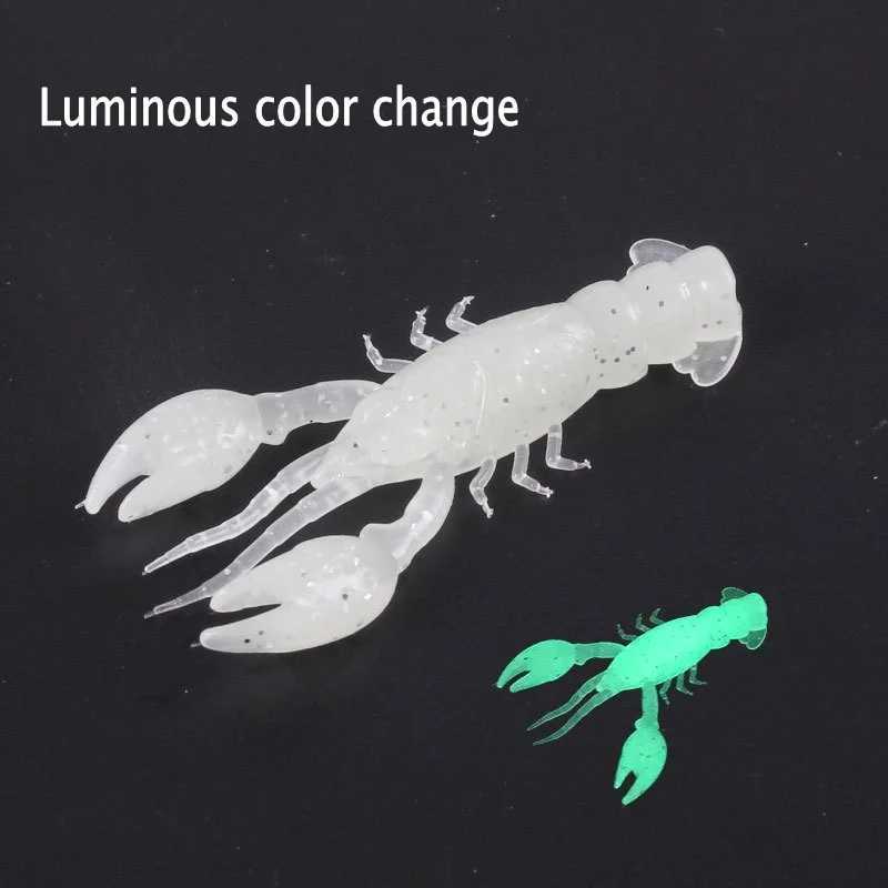 5/10pcs Soft Fish Lures Artificial Shrimp Baits Fishing Tackle Lobster Crayfish Worm Eel Needfish Swimbaits Jig Fishing ToolsXJ250122