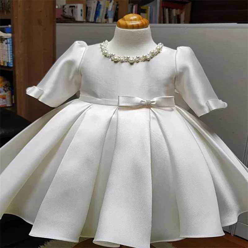Girls Ball Gowns Princess Girls Dress For Party And Wedding Tulle Puffy Pearl 1st Birthday Party Baby Baptism Christening Dress X250203