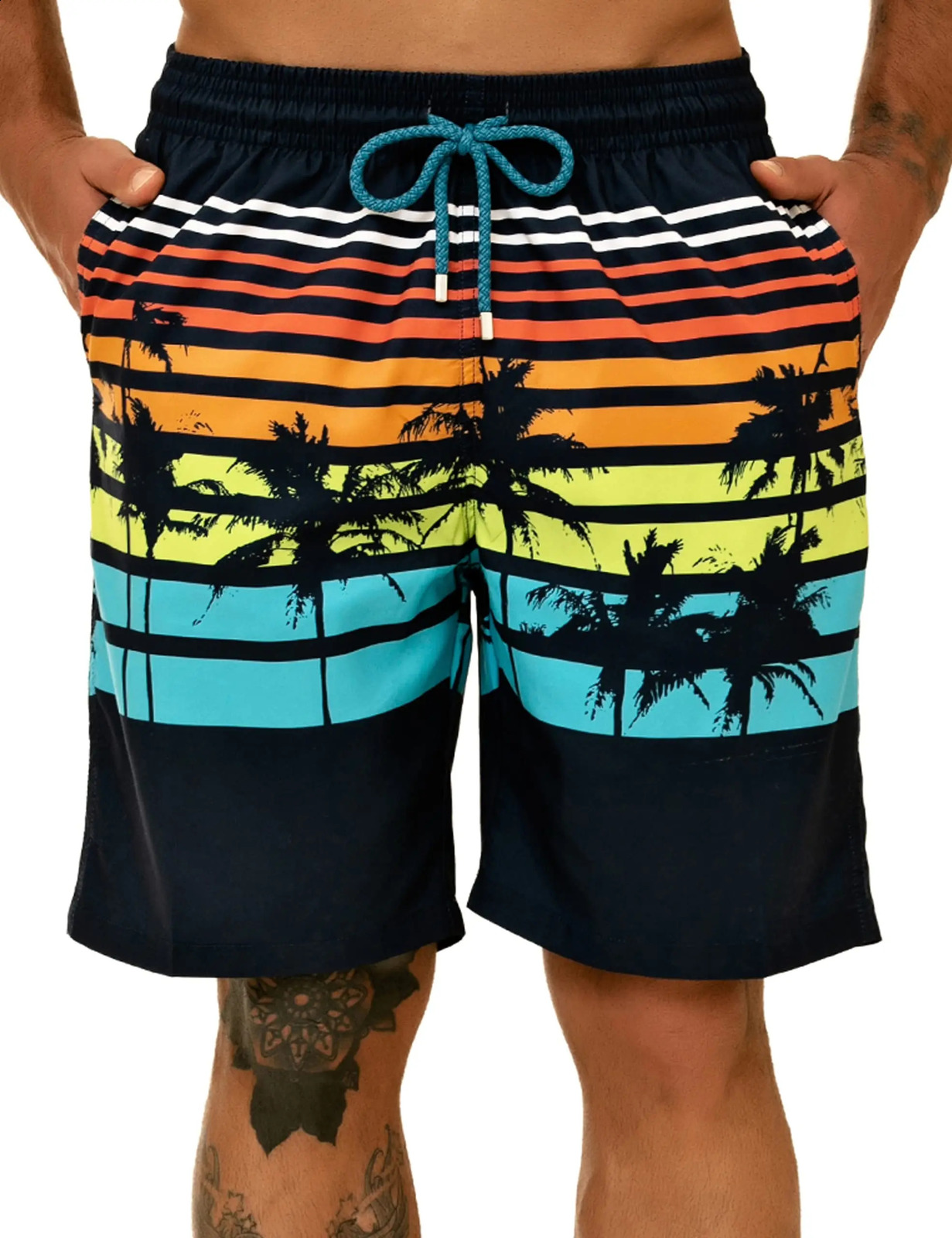 American Flag Swimwear Shorts Mens Beach Boy Breathable Surfing Board Short Quick Dry Swimsuit Summer Swim Trunks Stripe 250121