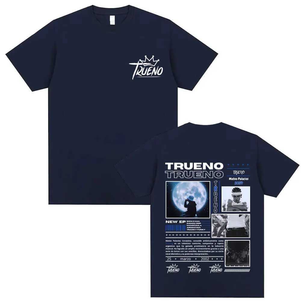 Rapper Trueno Graphic T-shirt Male Hip Hop Fashion T Shirts Mens Casual Pure Cotton Oversized Tshirt Unisex High Quality Tees X250203