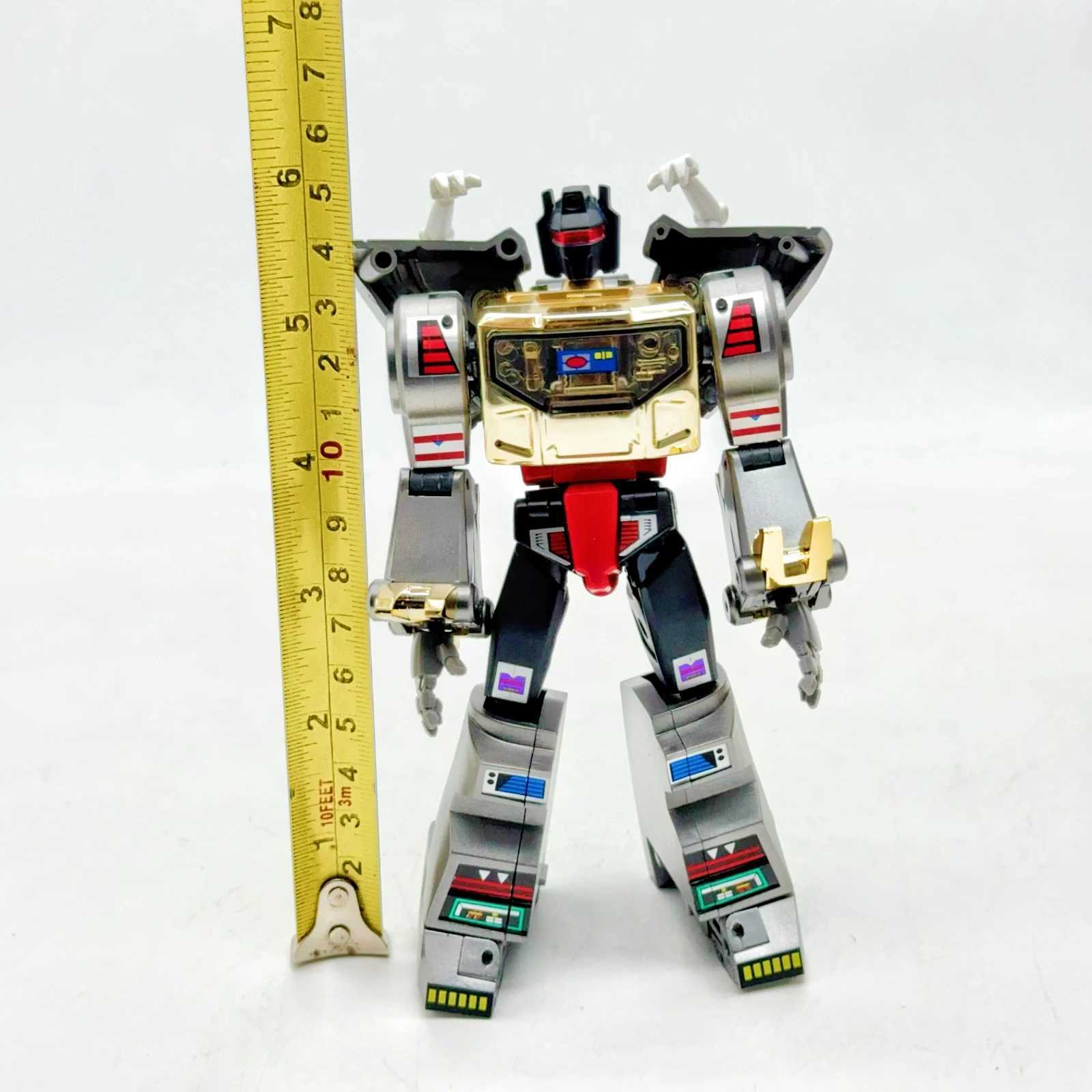 Inventory MHZ Transformer Toy MH-MINI-09C Iron Lock Dinosaur Metal Version Transformer Robot Action Picture Toy Childrens Gift W250120