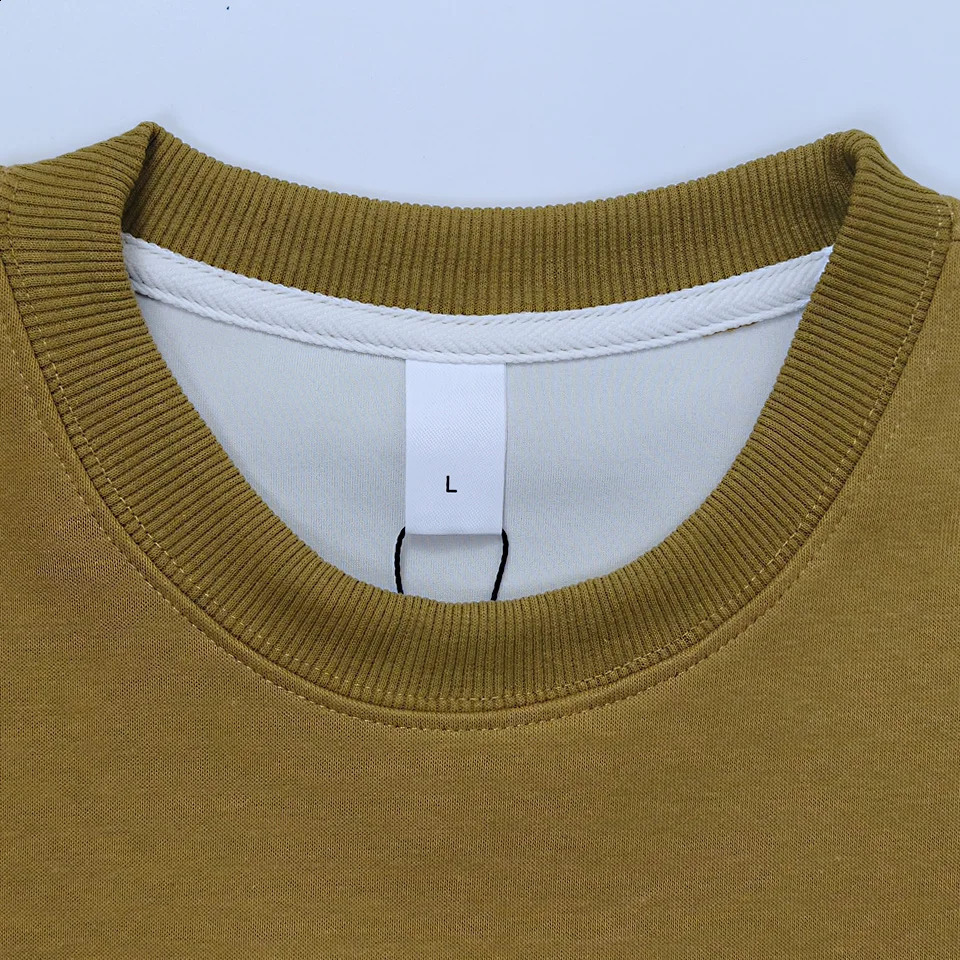 400g Heavy Weight Round Necked Sweatshirts Loose Solid Color for Spring Autumn Men womens Casual Sports Top Pullover M4XL 250122