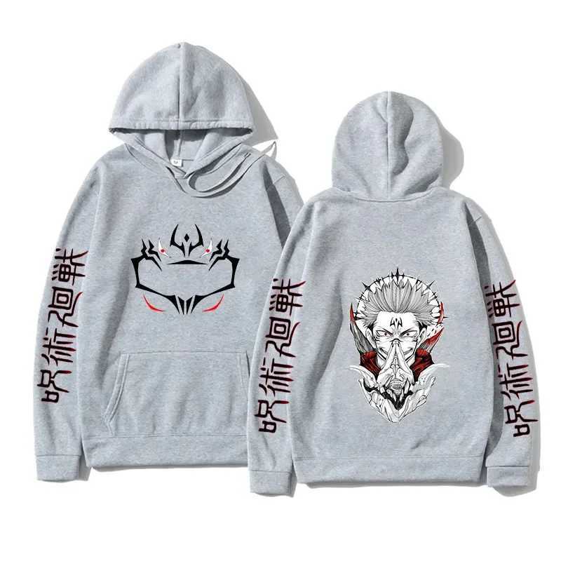 Funny Jujutsu Kaisen Long Sleeve Casual Hoodies Anime Ryomen Sukuna Printed Men Women Fashion Harajuku Sweatshirt ClothesXJ2500118