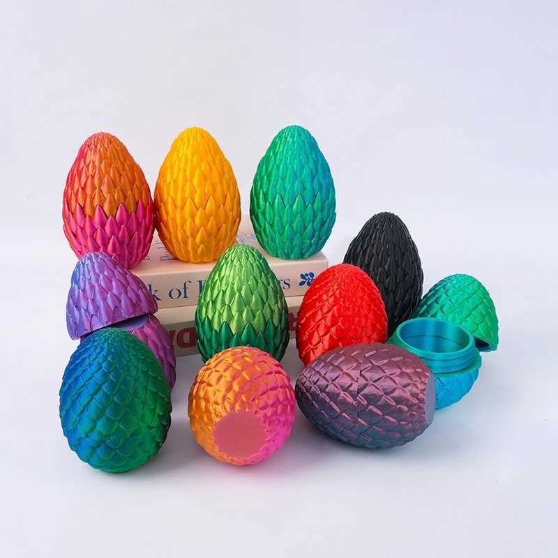 Eggshell Decoration 3D Technology Hot Selling Printing Dragon Egg Wholesale Easter Eggs Gift Free shipping