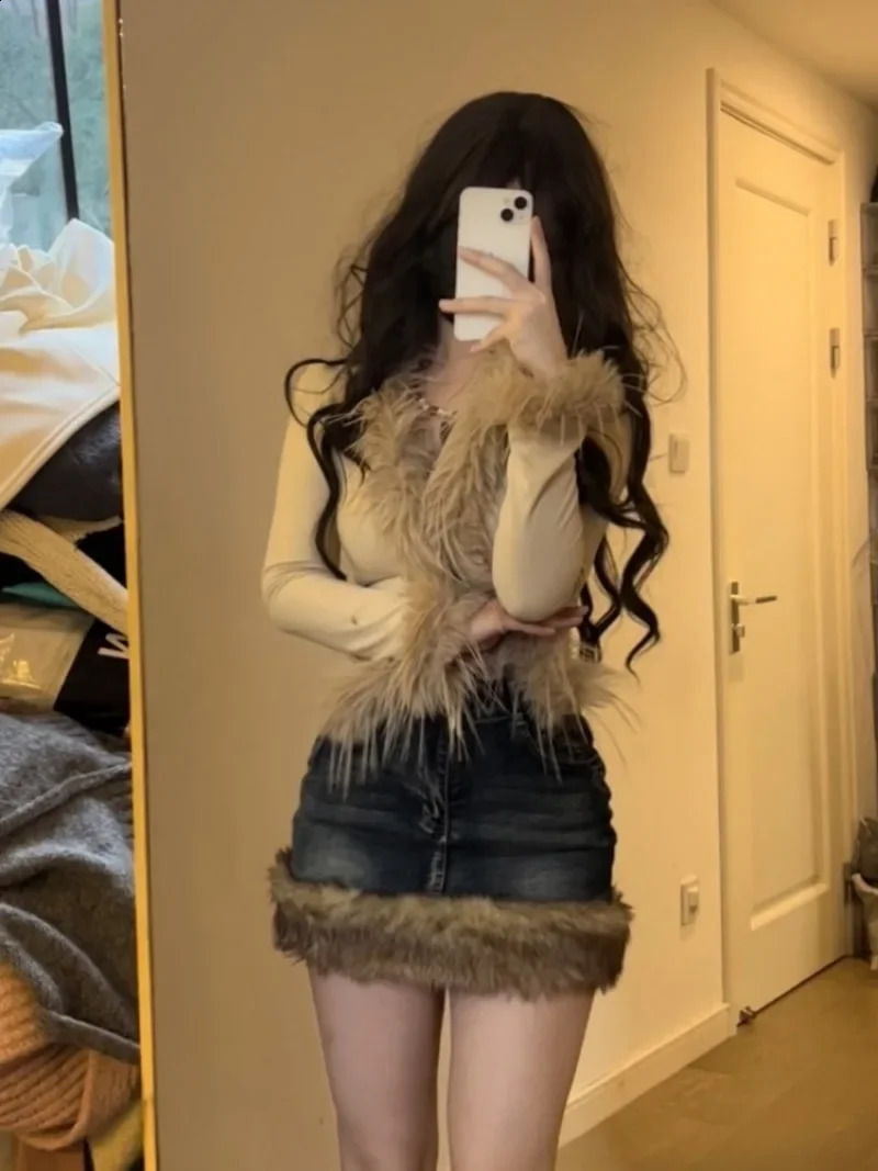 Womens Cardigan Sweater Y2K Girl Punk Hip Hop Street Wool Knit Loose Gothic Top long sleeve Cardigans mujer 250122