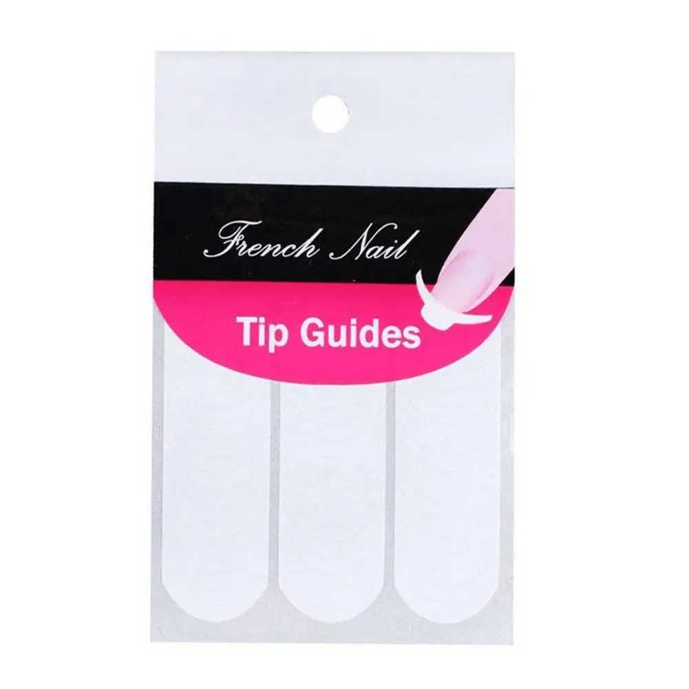 240pcs Nails Sticker Stencil Tips Guide French Manicure Strip Nail Art Decals Form Fringe DIY Sencil 3D Styling Beauty ToolsXJ250120