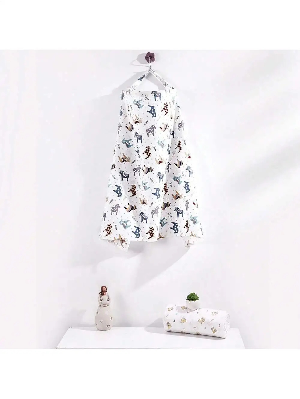 1Pc Nursing Cover for Going Out Cover for All Seasons Cloak Shawl Anti-Exposure Multifunctional Fig Leaf 250120