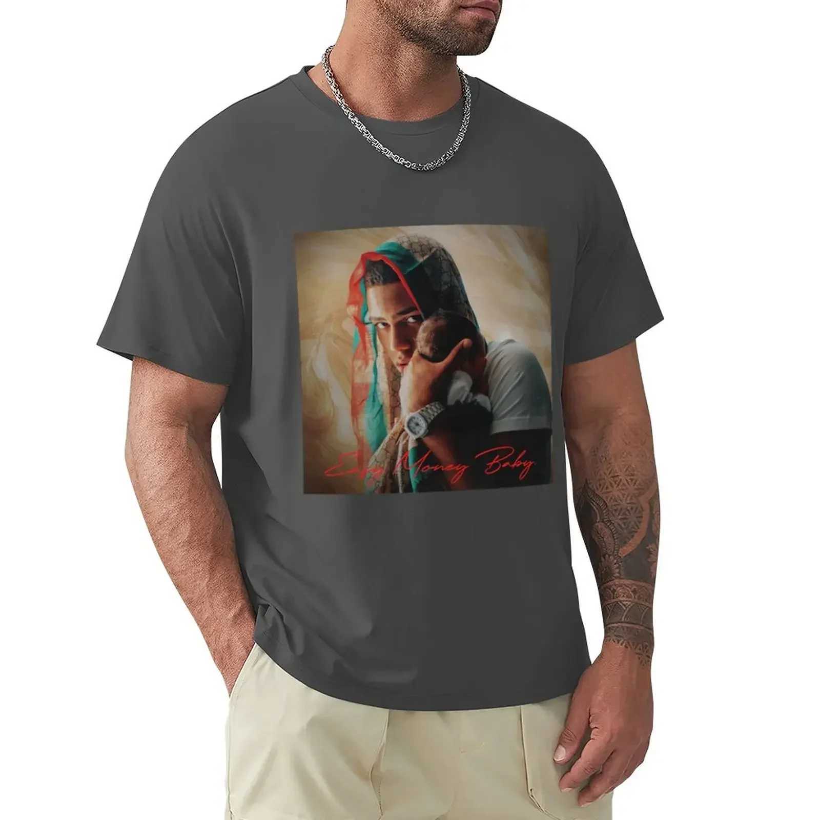 Myke Towers Easy Money Baby T-Shirt heavyweight oversized mens t shirt heavyweight Round Collar Outfits funny Summer fashionman X250203