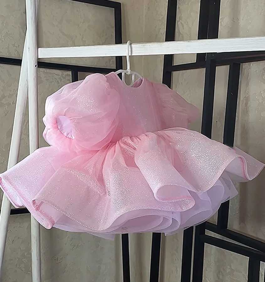 Baby Girls 1st Birthday Baptism Glitter Dress For Girls Princess Luxury Costumes Kids Party Clothes Toddler Dresses X250203