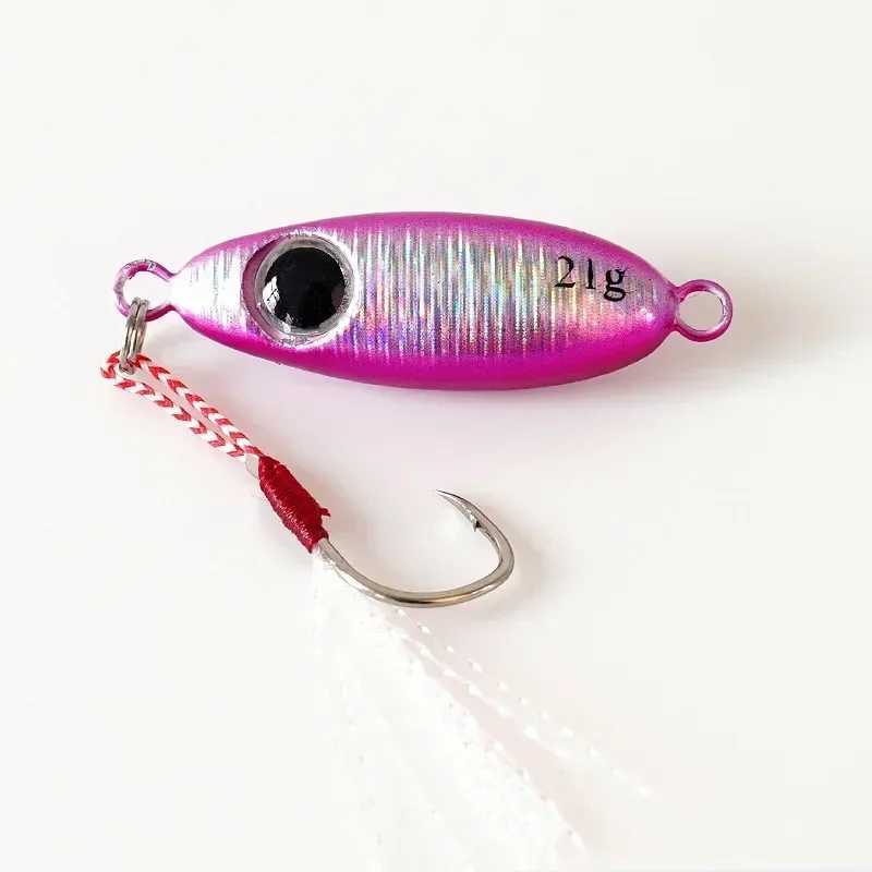 1PCS Micro Metal Jig Fishing Lures 5.5g/7.5g/10g/14g/17g/21g Shore Casting Jigging Spoon Saltwater Artificial BaitXJ250122