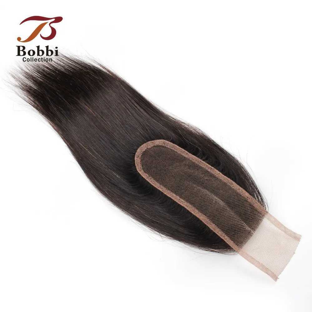 Middle Part 2x6 Lace Clo Kim K Transparent Lace Remy Human Hair Straight Body Wave Bobbi CollectionXJ250120