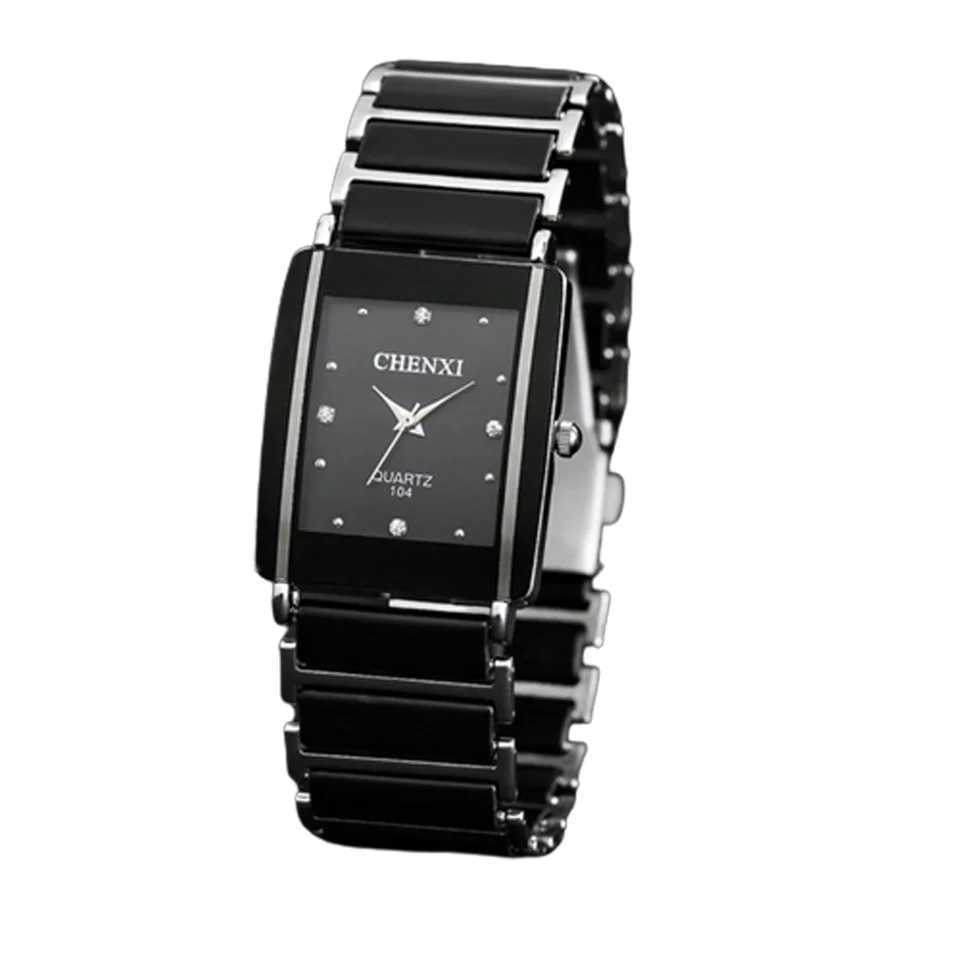 Fashion Chenxi Brand Lady Watch Elegant Black Ceramics Simple Minimalism Small Narrow Quartz Casual Wan Rhinestone Wristwatch X250203