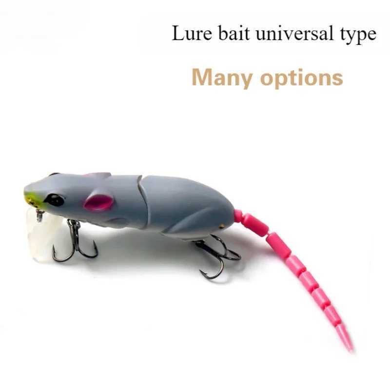 15.5CM Artificial Mouse Lure Plastic Mouse Fishing Lure Swimbait Rat Pike Bass Minnow Floatingbaits Fishing Tackle AccessoriesXJ250122