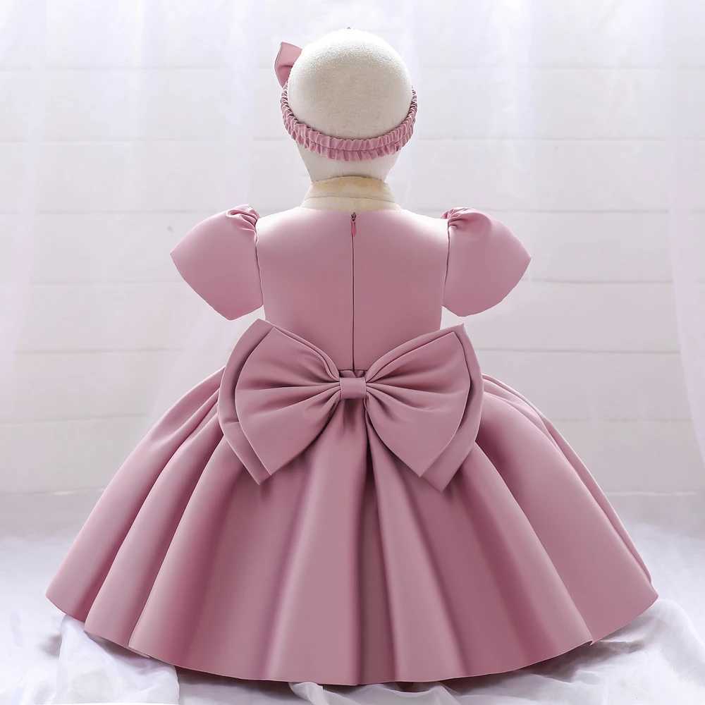 2PCS Baby Summer Dress Baby Girl First Birthday Party Dress Newborn Baptist Dress Childrens Girl Princess Wedding Dress X250203