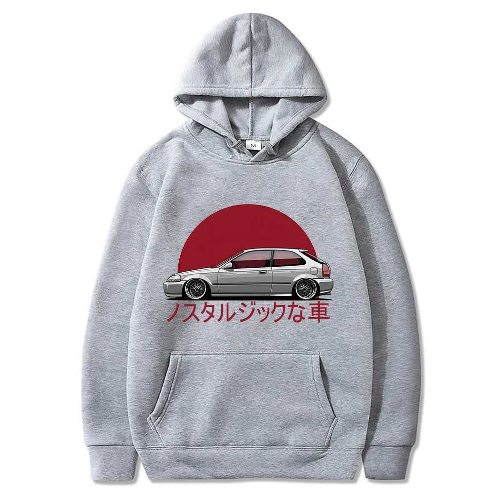 2024 Men Nostalgic Car Hoodie Jdm Comic Printing Tracksuit Mens Sweatshirt Female Japanese Streetwear PulloverXJ2500118