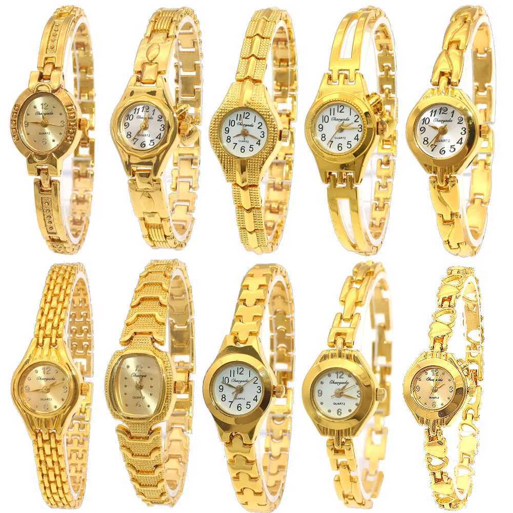 Cute Wen Bracelet Watch Women Golden Small Dial Quartz Watch Hot Popar Wristwatch Hour Five Ladies Elegant Watches Mini X250203