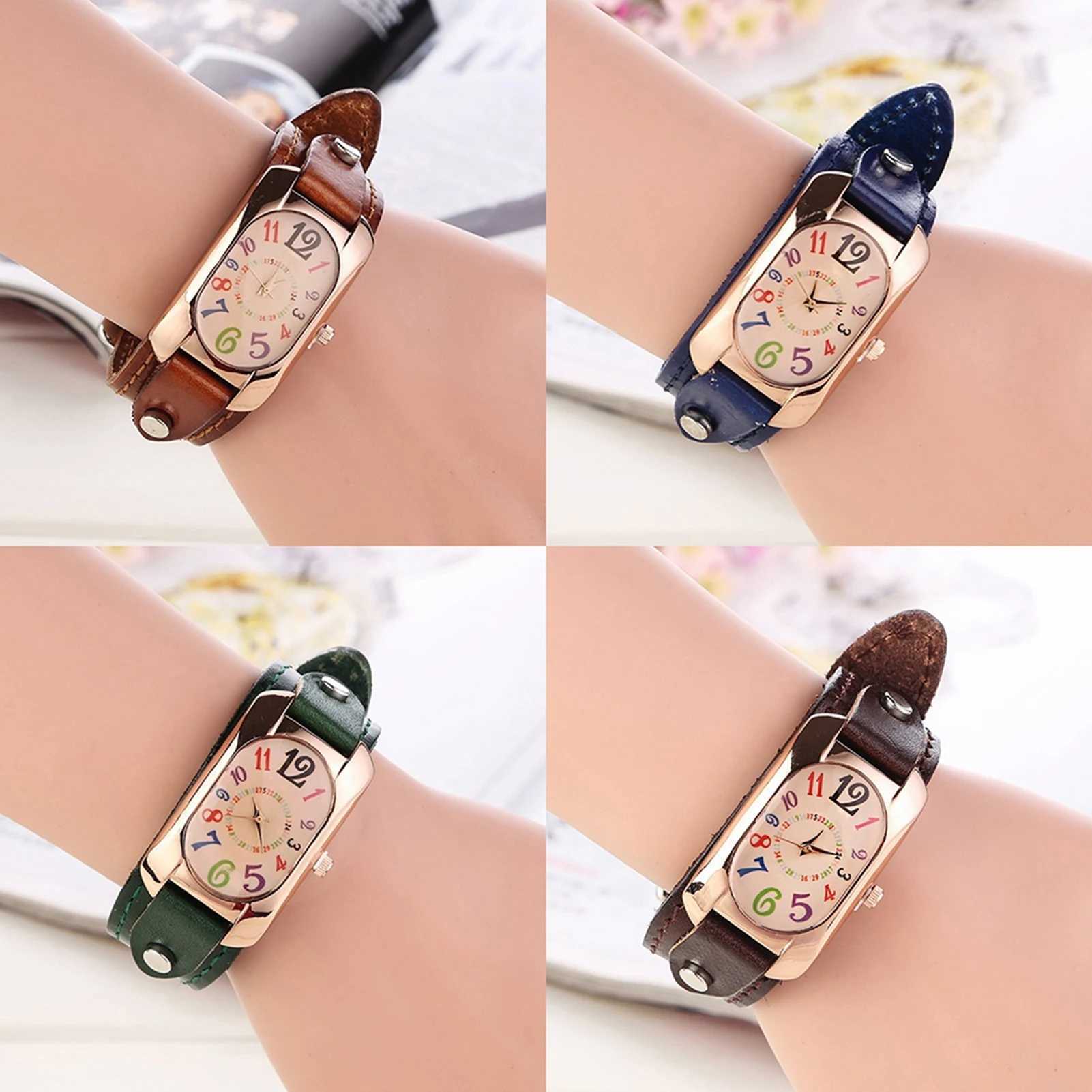Fashion Wen Watch Square Case Design Genuine Leather Strap Quartz Luxury Brand Wristwatch Casual Ladies Square Dial Watches X250203