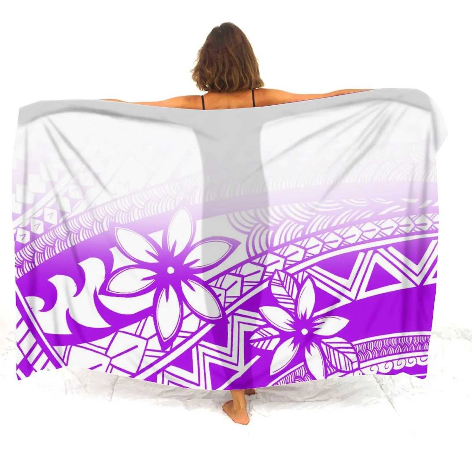Customized beach jacket for women soft and comfortable summer cool sarong beach Polynesian party sexy jacket customization W250120