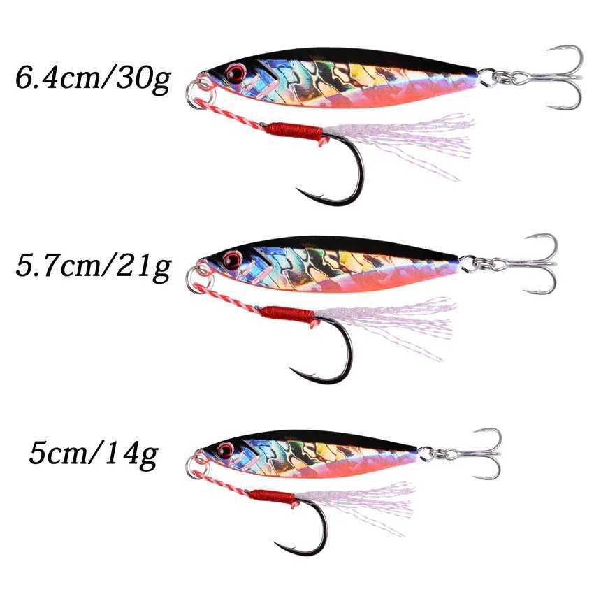1Pcs Metal Jig VIB Fishing Lure 14G 21G 30gG Sinking Lures Sea Jigs Spoon Winter Fishing Good For Fishing Jigging Hard Ice BaitXJ250122
