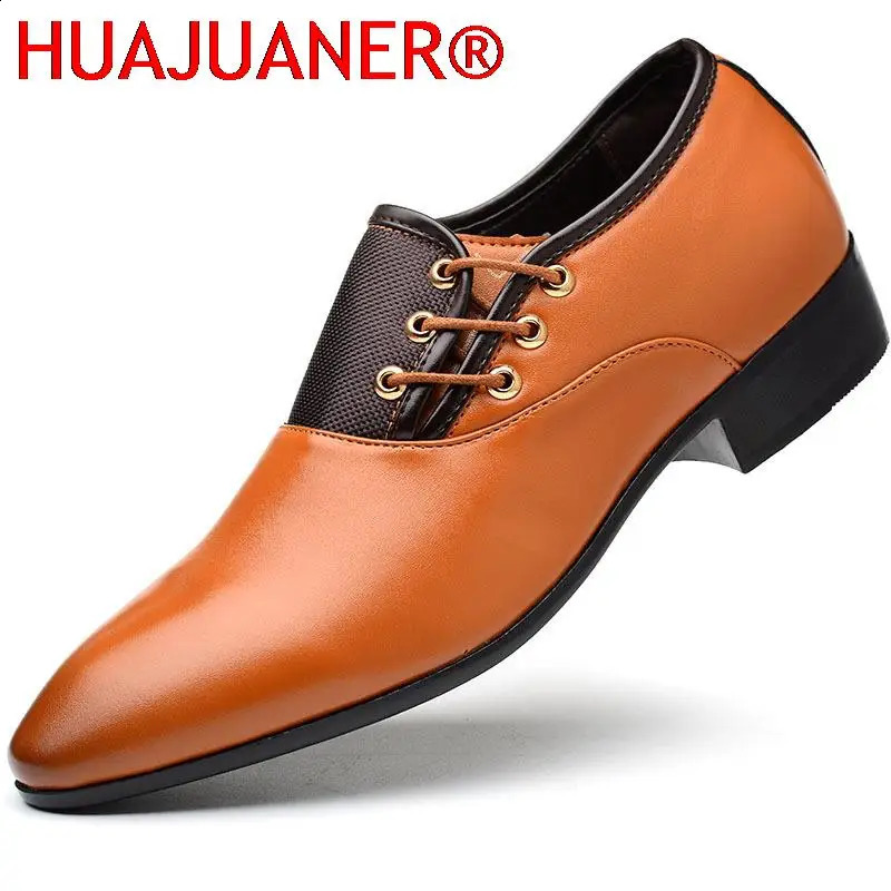 Classic Men Dress Shoes Round Toe Cow Leather Business Casual Shoes Mens Wedding Shoes Oxford Formal Shoes Big Size 38-48 250113
