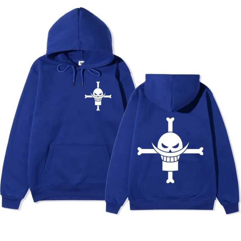 One piece white beard Hoodie animation printed coat anime autumn and Winter Fleece mens womensXJ2500118