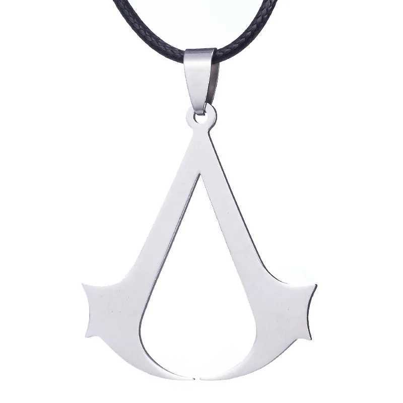Fashion Charm Assassin Pendant Necklaces Women Hollow Out Stainless Steel Chain Necklace Geometry Students Jewelry GiftsXJ250121