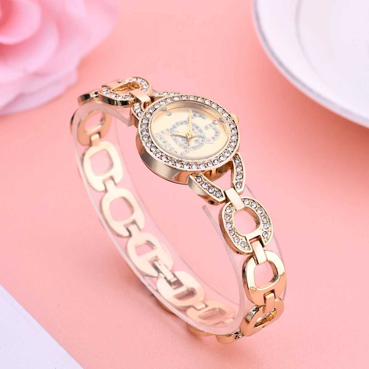 2022 Luxury Brand Wen Rhinestone Fashion Fl Steel Bracelet Watch Casual Boutique Ladies Dress Elegant Quartz Wristwatch X250203