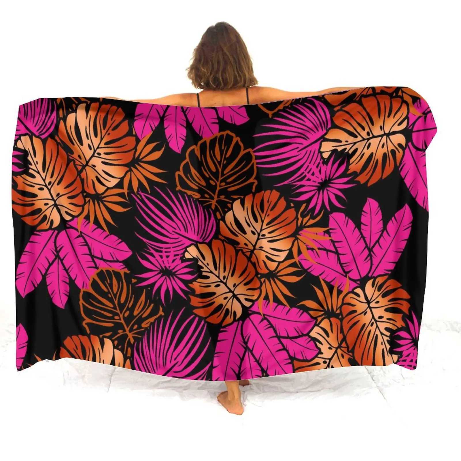 Haiian Beach Vacation Ladies Sarong Comfortable Shl Temperament Elegant Polynesian Beach Sarong Coat Party Sarong W250120