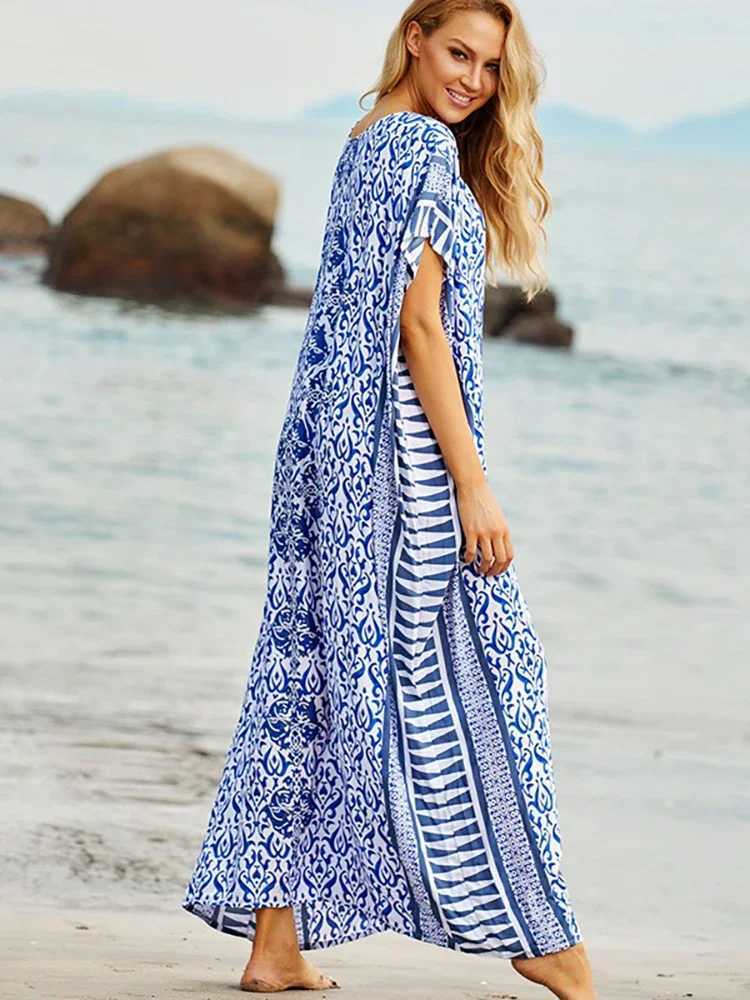 Beach Cover Up 2024 Pareo Sarong Bikini Cover Up Robe De Plage Dresses Beach Swimsuit Cover Up Bathing Suit Women Maxi Dr W250120
