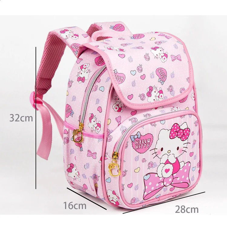Melody Cinnamon Dog Kuromi Cute Childrens Bag Female Korean Version Flip Backpack Student 1-4 Years Old School Bag 250121