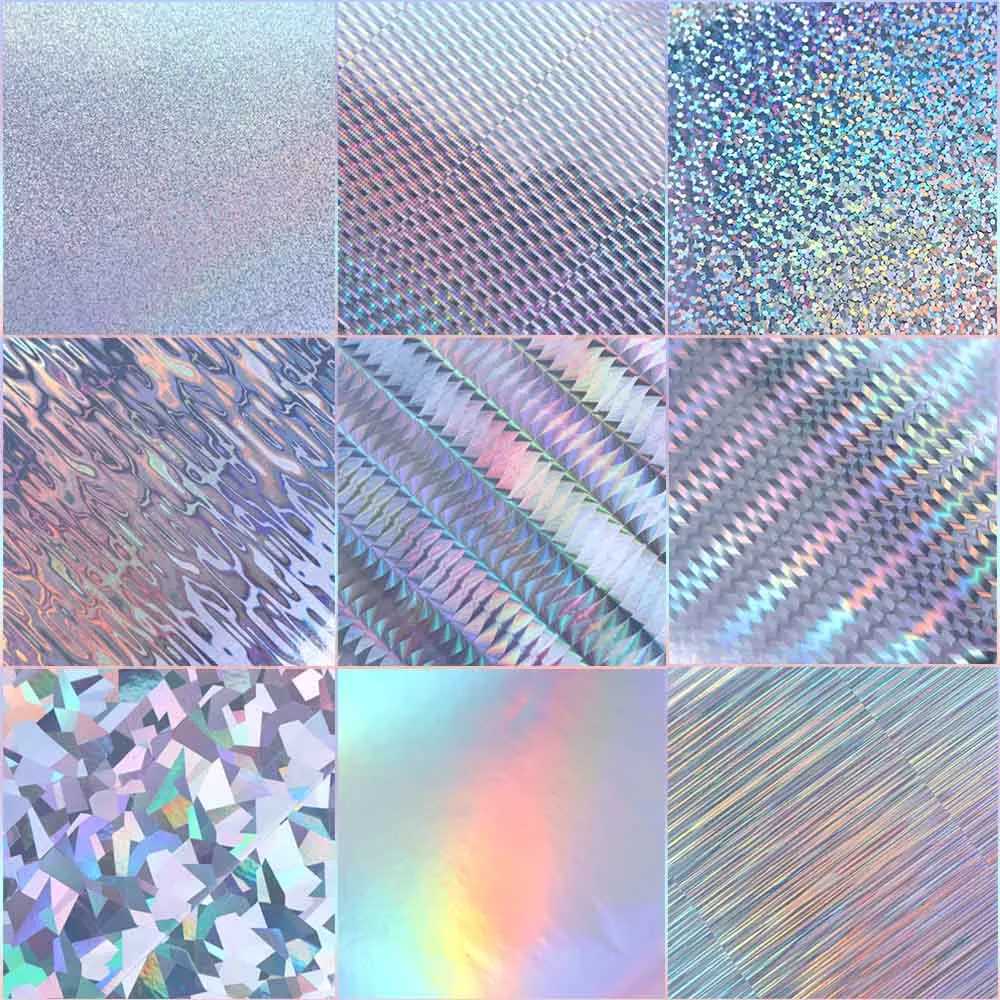 Fishing Lure Stickers 5pcs/lot 20X10cm Silver Laser Waterproof Adhesive Sticker Fishing Lure Refit DIY Material AccessoriesXJ250122