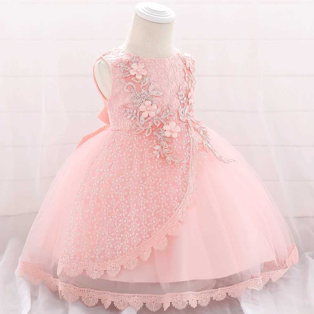 Christmas Celebration Christening First Birthday Dress Baby Girl Party Flower Dresses Child Princess Dress 3 6 12 Month Dresses X250203