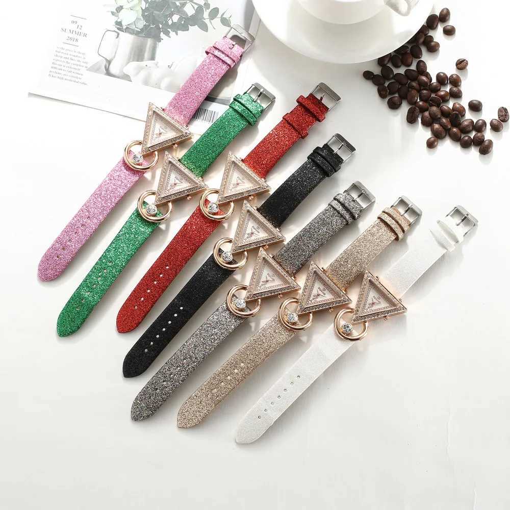 2020 Fashion Triangle Watches Wen Luxury Diamond Watches Ladies Quartz Wristwatches Cheap Pr Sing Womens Watch X250203