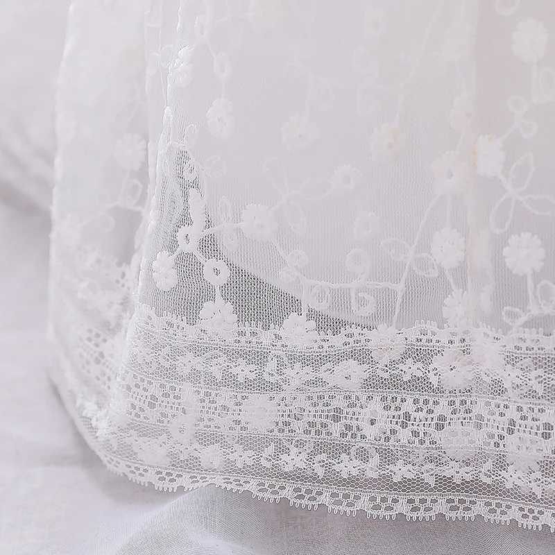 Summer White Newborn First Birthday Dress Baby Girl Dress Solid Lace Princess Baptist Dress Party Dress X250203