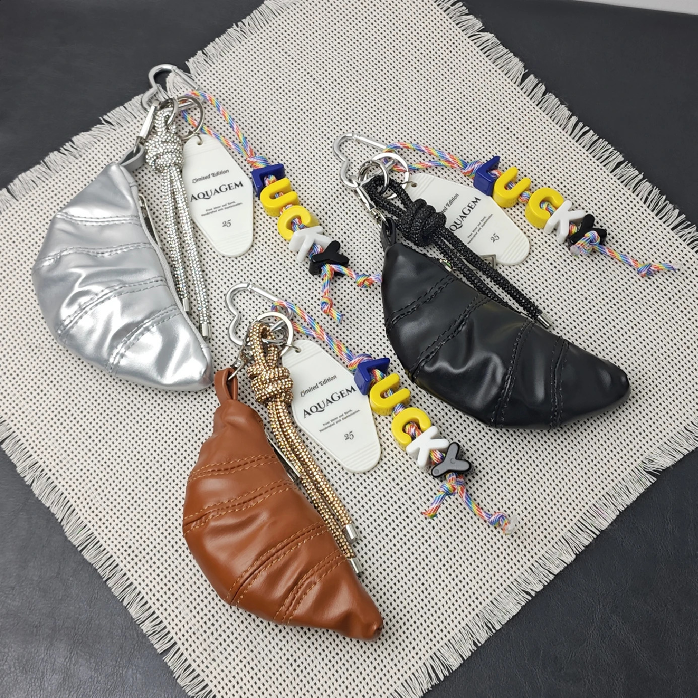 Fashion Ox Horn Bag Pendant Coin Purse Lucky Hanging Rope Exquisite Storage Functional Dumpling Bag Key Accessories Gift250114