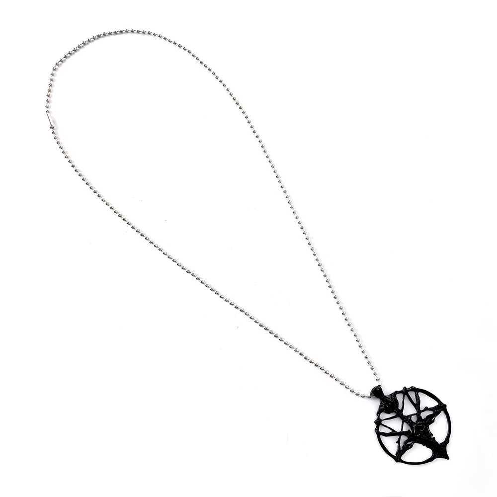 Vintage Pan God Skull Pendants Necklace Men Fashion Pentagram Goat Head Pendant Chain Unisex Luck Alloy Gothic Necklace JewelryXJ250121