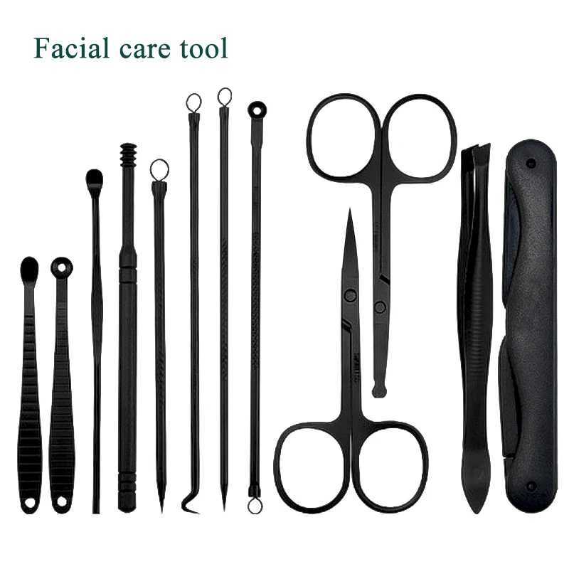 Manicure Set 10/15/25 pcs Full Function Set Professional Stainless Steel Pedicure Sets Nail Clipper With Portable Case Idea GiftXJ250121