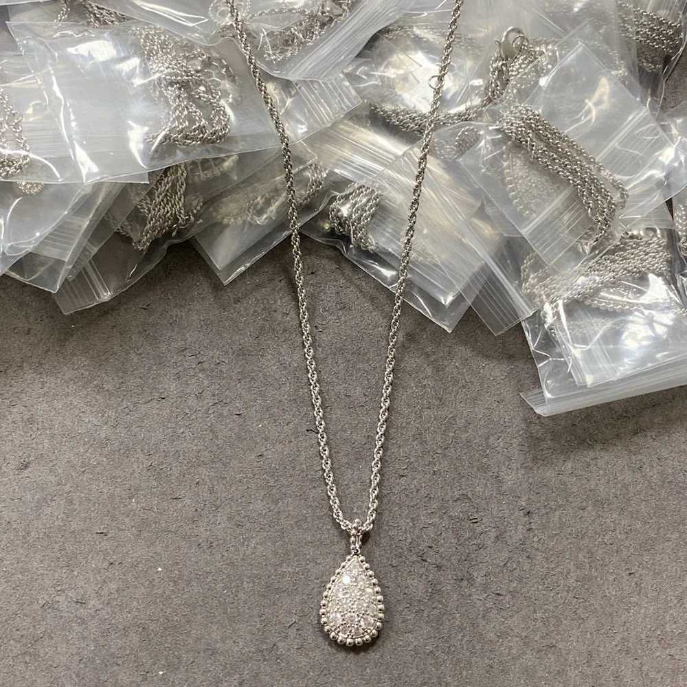 Hot Designer Luxury New Brand Pure 925 Sterling Silver Jewelry For Women Fashion Party Full Diamond Water Drop Pendant BeautifulXJ250114